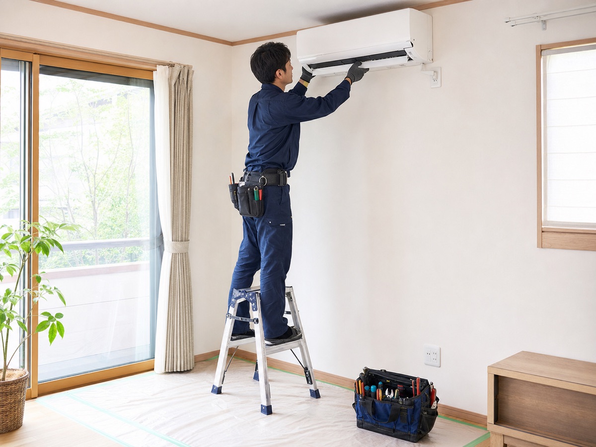 エアコン取り付け工事の参考イメージ
